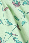 Zivame Floral Vines Woven Full Length Nightdress - Arcadian Green — thumbnail 6